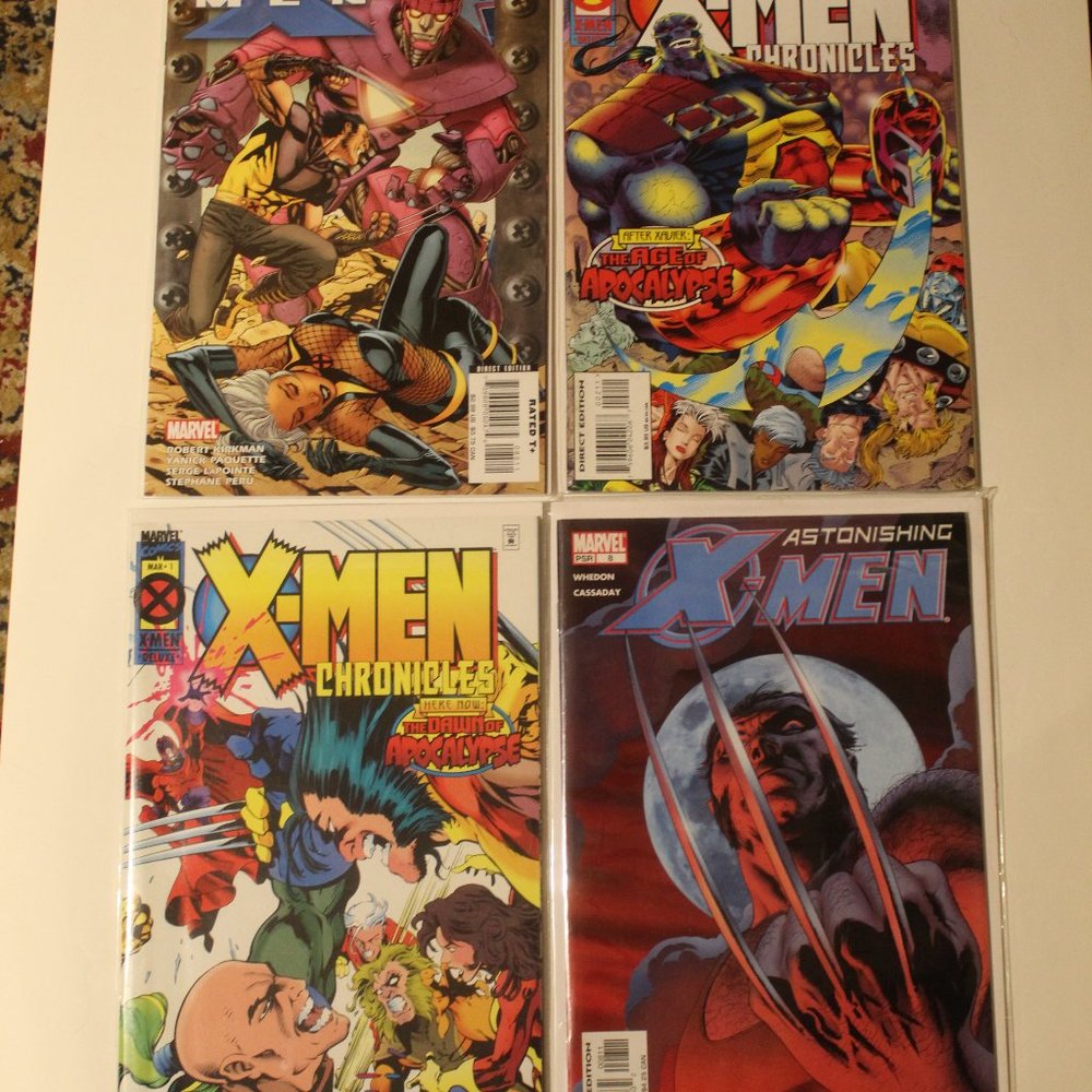 Lot of 4 Marvel Comics X-MEN #8 #1 #2 #85